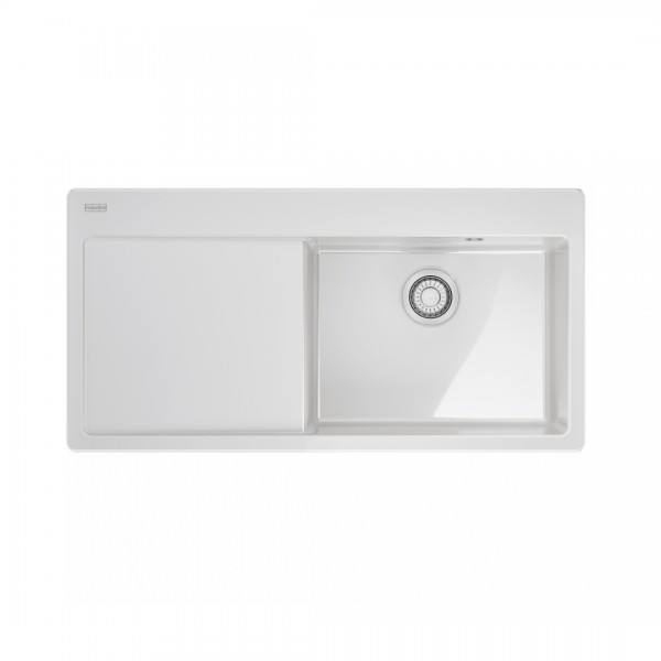 Franke Mythos MYK 611-100 zlewozmywak ceramiczny 100x51 cm komora z prawej biały polarny 124.0749.510