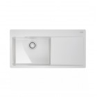 Franke MythosX MYK 611-100 zlewozmywak ceramiczny 100x51 cm komora z lewej biały polarny 124.0749.514