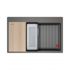 Franke Kanon KNG PRO 610-73 zlewozmywak 79x51 cm Fragranit+ kamienny szary 114.0749.638