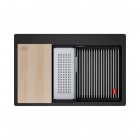 Franke Kanon KNG PRO 610-73 zlewozmywak 79x51 cm Fragranit+ czarny mat 114.0749.641