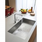 Franke Atlas Neo pull-out spray bateria kuchenna stojąca z wyciąganą wylewką stal szlachetna 115.0741.710