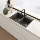 Franke Lina J pull-out bateria kuchenna stojąca z wyciąganą wylewką łupkowy szary 115.0747.508