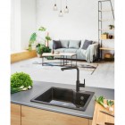 Franke Urban 2.0 L pull-out bateria kuchenna stojąca z wyciąganą wylewką onyx 115.0755.388
