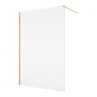 Ronal Easy 2.0 ścianka prysznicowa wolnostojąca Walk-in 80 cm złoto szczotkowane D400801307