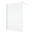 Ronal Easy 2.0 ścianka prysznicowa wolnostojąca Walk-in 80 cm nikiel szczotkowany D400802507