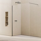 Ronal Easy 2.0 ścianka prysznicowa wolnostojąca Walk-in 80 cm gunmetal szczotkowany D400802607