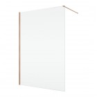 Ronal Easy 2.0 ścianka prysznicowa wolnostojąca Walk-in 80 cm miedź szczotkowana D400802707