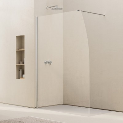 Ronal Easy 2.0 ścianka prysznicowa wolnostojąca Walk-in 90 cm srebrny połysk D40S0905007 Ronal Easy 2.0 ścianka prysznicowa wolnostojąca Walk-in 90 cm srebrny połysk D40S0905007