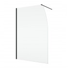Ronal Easy 2.0 ścianka prysznicowa wolnostojąca Walk-in 90 cm czarny mat D40S0900607
