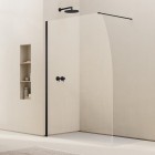 Ronal Easy 2.0 ścianka prysznicowa wolnostojąca Walk-in 90 cm czarny mat D40S0900607