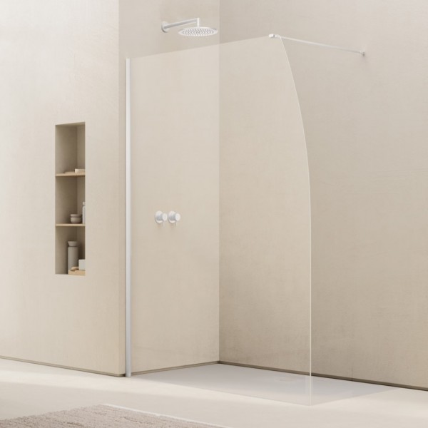 Ronal Easy 2.0 ścianka prysznicowa wolnostojąca Walk-in 90 cm biały mat D40S0900907