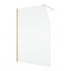 Ronal Easy 2.0 ścianka prysznicowa wolnostojąca Walk-in 90 cm złoto szczotkowane D40S0901307