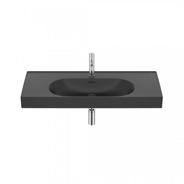 Roca Meridian umywalka 100x46 cm ścienna / meblowa czarny mat A327746080
