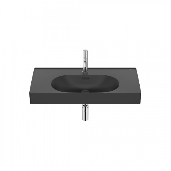 Roca Meridian umywalka 80x46 cm ścienna / meblowa czarny mat A327745080