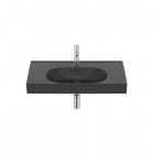 Roca Meridian umywalka 80x46 cm ścienna / meblowa czarny mat A327745080