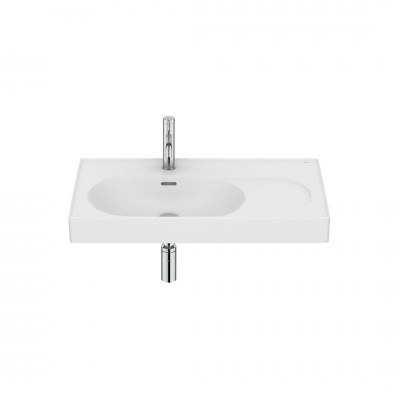 Roca Meridian umywalka 80x46 cm ścienna / meblowa lewa biały mat A327743620