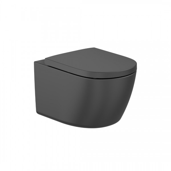 Roca Meridian miska WC wisząca Rimless Vortex czarny mat A346747080