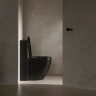 Roca Meridian miska WC do kompaktu Rimless Vortex przyścienna czarny mat A342747080