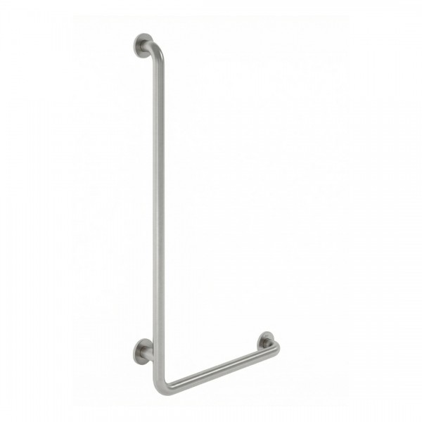Roca Access Pro M1 poręcz kątowa 90º 95x50 cm lewa stal nierdzewna matowa A817187C20