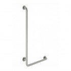 Roca Access Pro M1 poręcz kątowa 90º 95x50 cm lewa stal nierdzewna matowa A817187C20