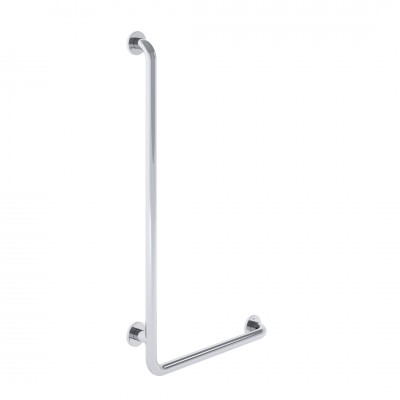 Roca Access Pro M1 poręcz kątowa 90º 95x50 cm lewa stal nierdzewna matowa A817187C20
