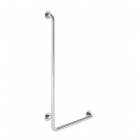 Roca Access Pro M1 poręcz kątowa 90º 95x50 cm lewa stal nierdzewna matowa A817187C20