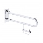 Roca Access Pro M1 poręcz uchylna 70 cm z uchwytem na papier stal nierdzewna połysk A817191C00