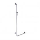 Roca Access Pro M1 poręcz prysznicowa kątowa z uchwytem 120x50 cm lewa stal nierdzewna połysk A817194C00