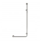 Roca Access Pro M1 poręcz prysznicowa kątowa z uchwytem 120x50 cm prawa stal nierdzewna matowa A817195C20