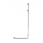 Roca Access Pro M1 poręcz prysznicowa kątowa z uchwytem 120x50 cm prawa stal nierdzewna połysk A817195C00