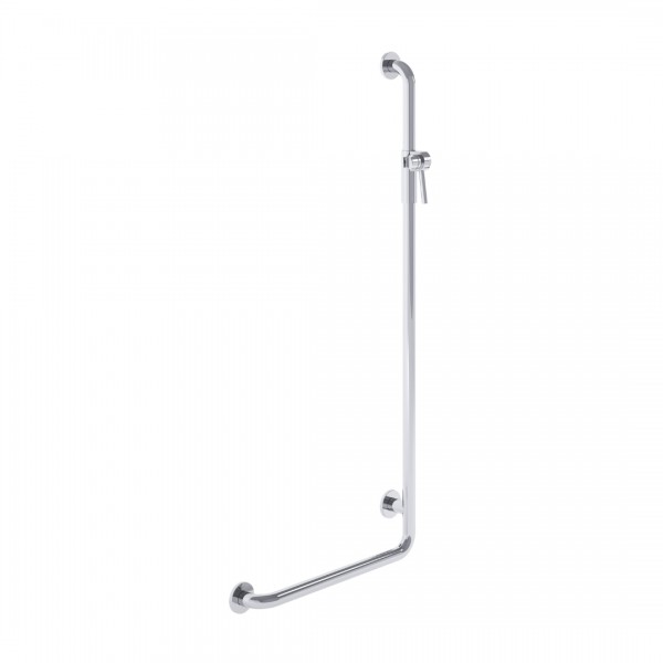 Roca Access Pro M1 poręcz prysznicowa kątowa z uchwytem 120x50 cm prawa stal nierdzewna połysk A817195C00