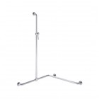 Roca Access Pro M1 poręcz prysznicowa na 2 ściany z uchwytem 120x76,3x76,3 cm prawa stal nierdzewna połysk A817196C00