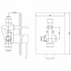 Kohlman Axis kompletny zestaw wannowy