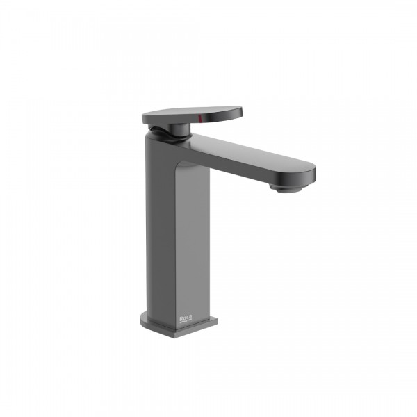 Roca Kay bateria umywalkowa stojąca Cold Start Brushed Graphite A5A3A7GGM0