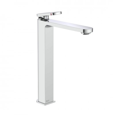 Roca Kay bateria umywalkowa wysoka stojąca Cold Start chrom A5A347GC00