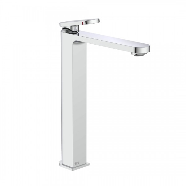 Roca Kay bateria umywalkowa wysoka stojąca Cold Start chrom A5A347GC00