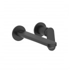 Roca Kay bateria umywalkowa podtynkowa wylewka 20 cm czarny mat A5A357GNB0