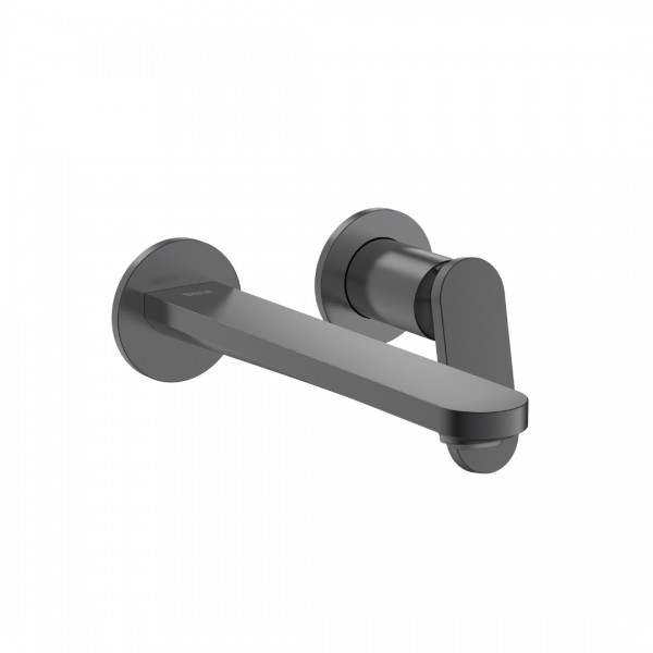 Roca Kay bateria umywalkowa podtynkowa wylewka 20 cm brushed graphite A5A357GGM0