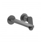 Roca Kay bateria umywalkowa podtynkowa wylewka 20 cm brushed graphite A5A357GGM0