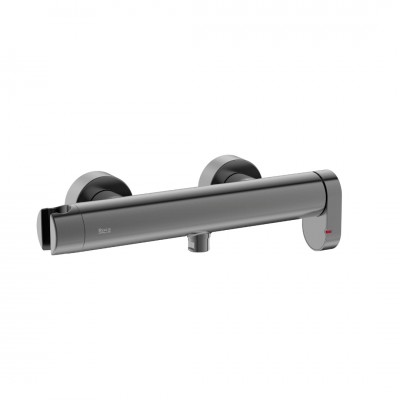 Roca Kay bateria prysznicowa ścienna brushed graphite A5A217GGM0