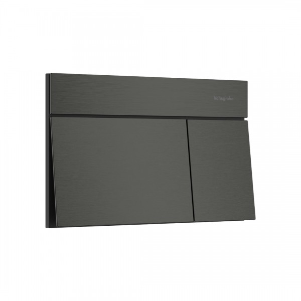 Hansgrohe Element E przycisk spłukujący do WC czarny chrom szczotkowany 66003340