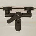 Roca L20 Round bateria wannowa ścienna czarny mat A5A019HNB0