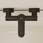 Roca L20 Round bateria wannowa ścienna czarny mat A5A019HNB0