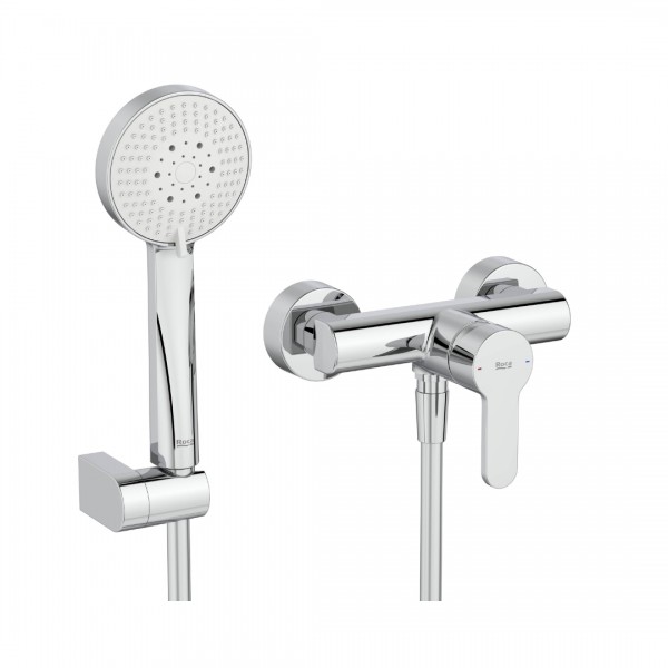 Roca L20 Round bateria prysznicowa ścienna chrom A5A209HC00