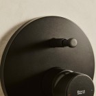 Roca L20 Round bateria wannowo-prysznicowa podtynkowa czarny mat A5A069HNB0