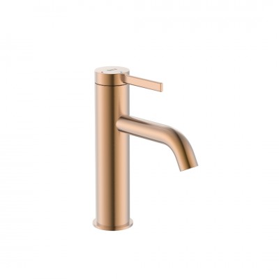 Roca Ona bateria umywalkowa stojąca Cold Start z korkiem brushed copper A5A3A9ERM0