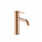 Roca Ona bateria umywalkowa stojąca Cold Start z korkiem brushed copper A5A3A9ERM0