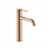 Roca Ona bateria umywalkowa Cold Start z korkiem brushed copper A5A3C9ERM0