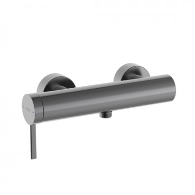 Roca Ona bateria prysznicowa ścienna brushed graphite A5A219EGM0