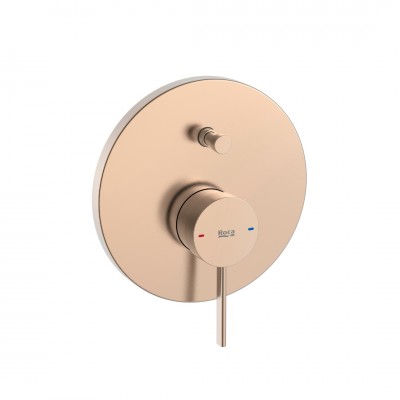 Roca Ona bateria wannowo-prysznicowa podtynkowa brushed copper A5A0B9ERM0